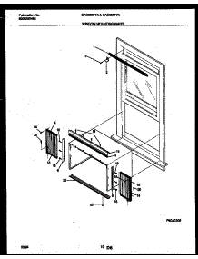 06 - Window Mounting Parts parts for Frigidaire Air Conditioner GAC056T7A1 from AppliancePartsPros.com