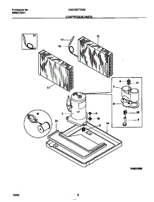 05 - Compressor Parts parts for Frigidaire Air Conditioner GAC053T7A2A from AppliancePartsPros.com