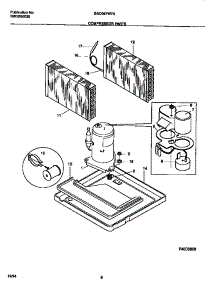 05 - Compressor Parts parts for Frigidaire Air Conditioner GAC067W7A1 from AppliancePartsPros.com