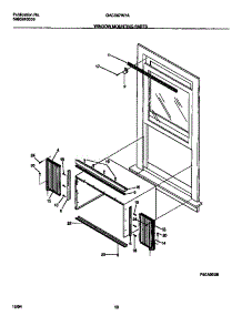 06 - Window Mounting Parts parts for Frigidaire Air Conditioner GAC067W7A1 from AppliancePartsPros.com
