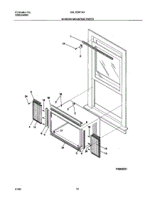 11 - Window Mounting Parts parts for Gibson Air Conditioner GAL123K1A3 from AppliancePartsPros.com