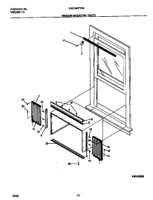 06 - Window  Mounting  Parts parts for Frigidaire Air Conditioner GAC083F7A3 from AppliancePartsPros.com