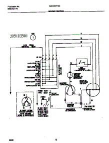 07 - Wiring  Diagram parts for Frigidaire Air Conditioner GAC083F7A3 from AppliancePartsPros.com