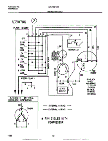 07 - Wiring Diagram parts for Frigidaire Air Conditioner GAL106F1A2 from AppliancePartsPros.com