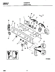 04 - P17c0045 Control Panel parts for Frigidaire Washer Dryer Combo GLSE62RFW0 from AppliancePartsPros.com