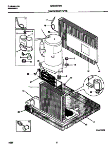 05 - Compressor Parts parts for Frigidaire Air Conditioner GAX13EF2A1 from AppliancePartsPros.com