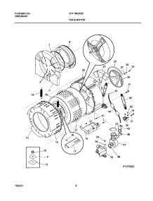 07 - Wshr Tub,Motor parts for Gibson Washer GTF1040AS0 from AppliancePartsPros.com