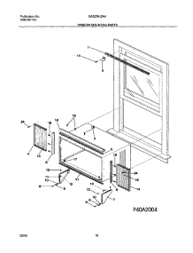 11 - Window Mounting Parts parts for Gibson Air Conditioner GAS254J2A4 from AppliancePartsPros.com
