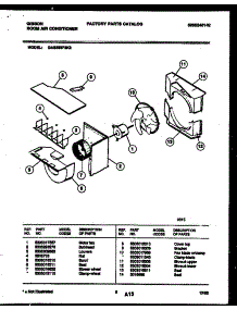 04 - Air Handling Parts parts for Frigidaire Air Conditioner GAS258P2K2 from AppliancePartsPros.com