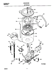 03 - P12t0058 Wshr Mtr,Hose parts for Frigidaire Washer DWS445RHS0 from AppliancePartsPros.com
