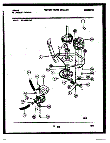 06 - Motor And Idler Arm Clutch parts for Frigidaire Washer Dryer Combo WL24F2WYMC from AppliancePartsPros.com