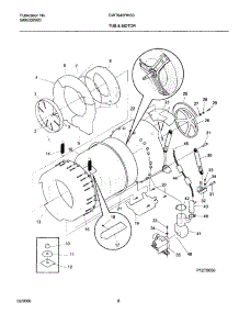 04 - Tub & Motor parts for Frigidaire Washer GWT645RHS0 from AppliancePartsPros.com