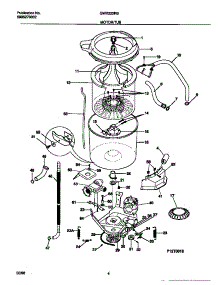 03 - Motor / Tub parts for Frigidaire Washer GWX223RBW3 from AppliancePartsPros.com