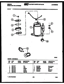05 - Compressor Parts parts for Frigidaire Air Conditioner AL08C4EVA1 from AppliancePartsPros.com