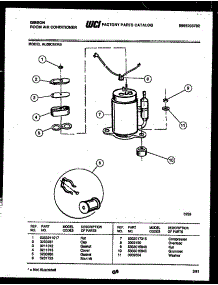 05 - Compressor Parts parts for Frigidaire Air Conditioner AL08C4EVB from AppliancePartsPros.com
