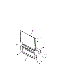 03 - Door Panel parts for Frigidaire Dishwasher DWU4005W2 from AppliancePartsPros.com