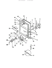 05 - Door-Dispenser & Inner Panels parts for Frigidaire Dishwasher DWU4005W2 from AppliancePartsPros.com