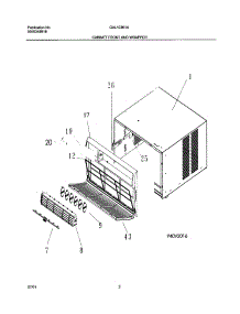 03 - Wrapper parts for Gibson Air Conditioner GAL103K1A1 from AppliancePartsPros.com
