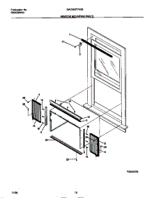 06 - Window Mounting Parts parts for Frigidaire Air Conditioner GAC053T7A2B from AppliancePartsPros.com