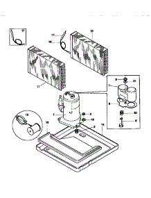 05 - Compressor Parts parts for Frigidaire Air Conditioner GAC053T7A2 from AppliancePartsPros.com