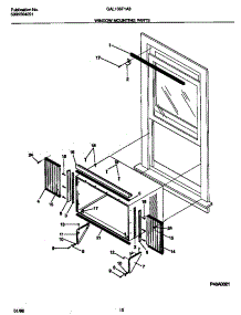 06 - Window Mounting Parts parts for Frigidaire Air Conditioner GAL106F1A3 from AppliancePartsPros.com