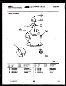 06 - Compressor Parts parts for Frigidaire Air Conditioner GAL108P1A1 from AppliancePartsPros.com