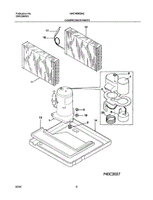 09 - Compressor Parts parts for Gibson Air Conditioner GAS183K2A2 from AppliancePartsPros.com