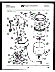 05 - Tub And Water Inlet parts for Frigidaire Washer Dryer Combo WL24F2WWMB from AppliancePartsPros.com