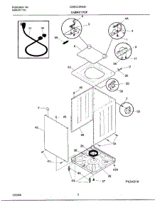 02 - Cabinet / Top parts for Frigidaire Washer GWS223RHS1 from AppliancePartsPros.com
