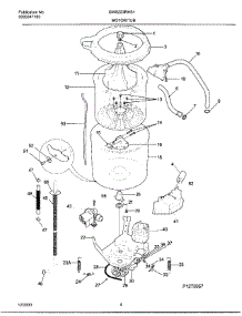 04 - Motor / Tub parts for Frigidaire Washer GWS223RHS1 from AppliancePartsPros.com