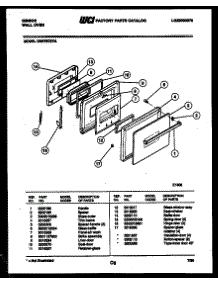 05 - Door Parts parts for Frigidaire Oven OB27S7ZYA from AppliancePartsPros.com