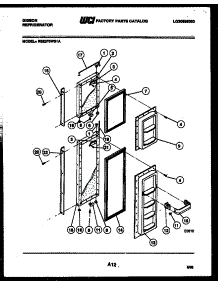 03 - Refrigerator Door Parts parts for Frigidaire Refrigerator RS22F8WS1A from AppliancePartsPros.com