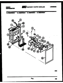 07 - Ice Door, Dispenser And Water Tank parts for Frigidaire Refrigerator RS22F9WS1F from AppliancePartsPros.com