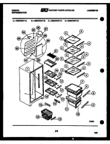 05 - Shelves And Supports parts for Frigidaire Refrigerator RS24F9WT1A from AppliancePartsPros.com
