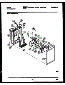 07 - Ice Door, Dispenser And Water Tank parts for Frigidaire Refrigerator RS22F9WS1B from AppliancePartsPros.com