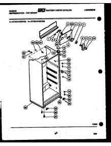 03 - Cabinet Parts parts for Frigidaire Refrigerator RT14F2WV2B from AppliancePartsPros.com