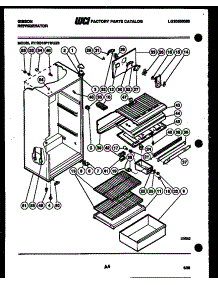 03 - Cabinet Parts parts for Frigidaire Refrigerator RT15F1WU2B from AppliancePartsPros.com