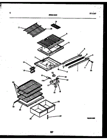 05 - Shelves And Supports parts for Frigidaire Refrigerator RT19F3DX3B from AppliancePartsPros.com