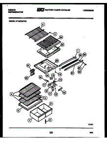 04 - Shelves And Supports parts for Frigidaire Refrigerator RT19F8WT3E from AppliancePartsPros.com