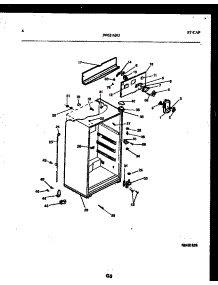 04 - Cabinet Parts parts for Frigidaire Refrigerator RT19F5WX3B from AppliancePartsPros.com