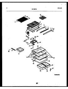 05 - Shelves And Supports parts for Frigidaire Refrigerator RT19F7DX3C from AppliancePartsPros.com