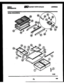 04 - Shelves And Supports parts for Frigidaire Refrigerator RT19F9WT3D from AppliancePartsPros.com