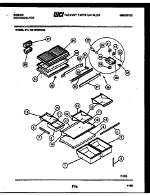 04 - Shelves And Supports parts for Frigidaire Refrigerator RT19F9WT3E from AppliancePartsPros.com