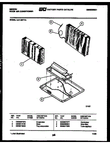 06 - Unit Parts parts for Frigidaire Air Conditioner AJ11E5TYA from AppliancePartsPros.com