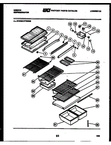 04 - Shelves And Supports parts for Frigidaire Refrigerator RT21F7WS3B from AppliancePartsPros.com