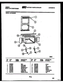 06 - Cabinet And Installation Parts parts for Frigidaire Air Conditioner AK27E6RWG from AppliancePartsPros.com