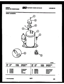 05 - Compressor Parts parts for Frigidaire Air Conditioner AL05A5EWA from AppliancePartsPros.com