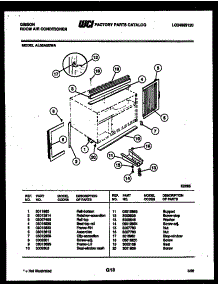 06 - Cabinet And Installation Parts parts for Frigidaire Air Conditioner AL05A5EWA from AppliancePartsPros.com
