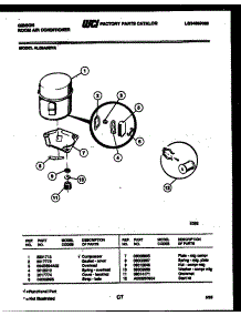 05 - Compressor Parts parts for Frigidaire Air Conditioner AL05A5EVA from AppliancePartsPros.com