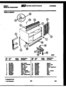 06 - Cabinet And Installation Parts parts for Frigidaire Air Conditioner AL05A5EVA from AppliancePartsPros.com